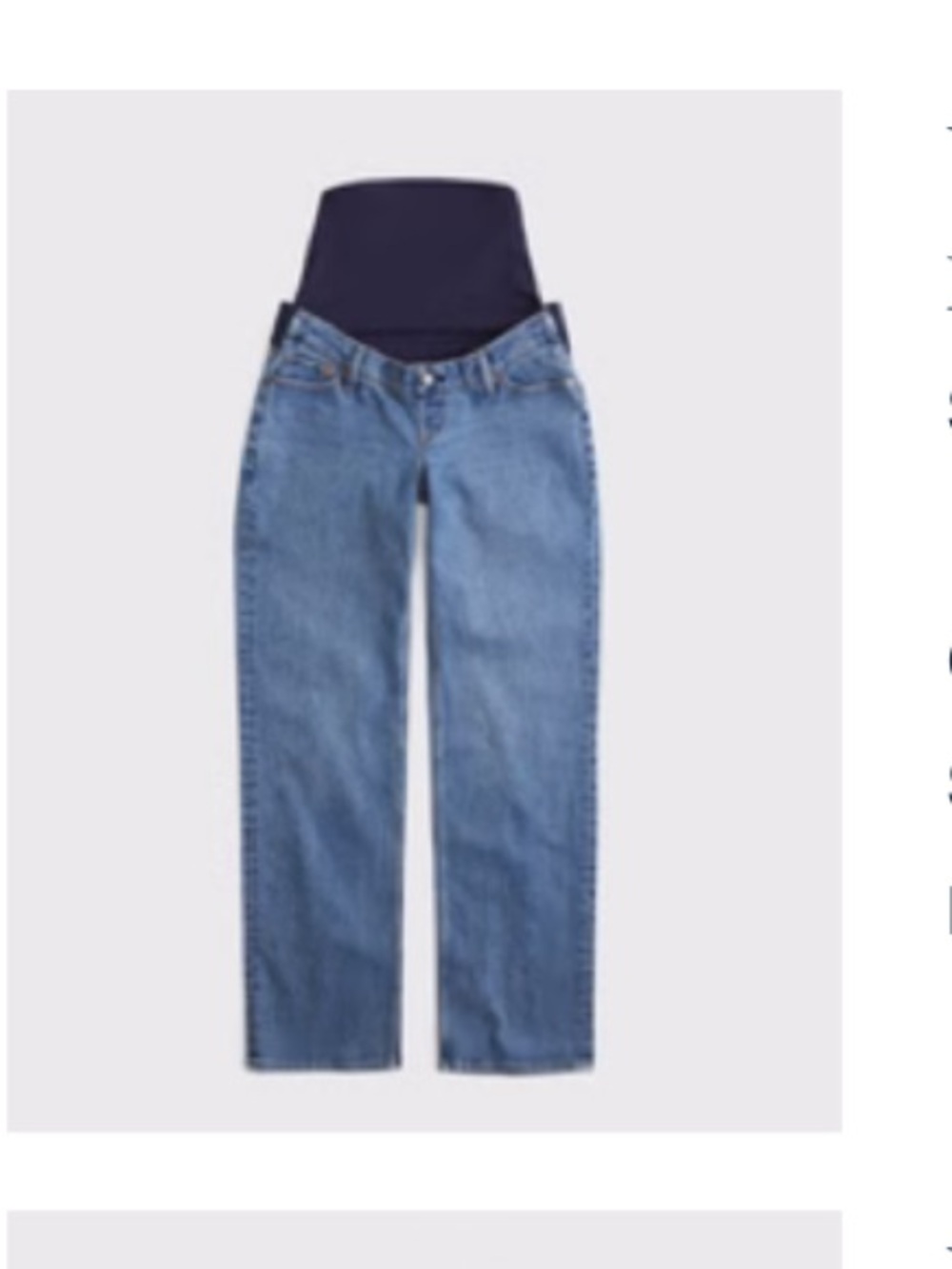 Abercrombie & fitch maternity baggy jeans